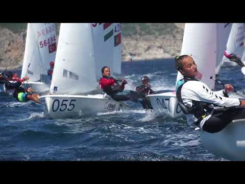 6 July 2018 - Race Day 1 2018 420/470 Junior European Championships, Sesimbra, Portugal