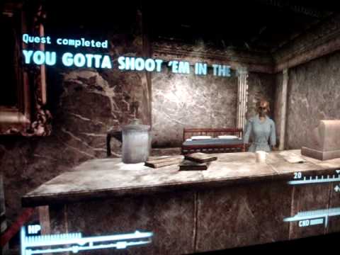 fallout 3 bug on the "you gotta shoot 'em in the head" quest