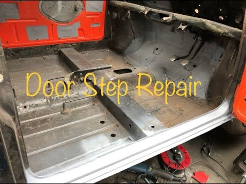Classic Mini Clubman Budget Restoration - Door Step Repair