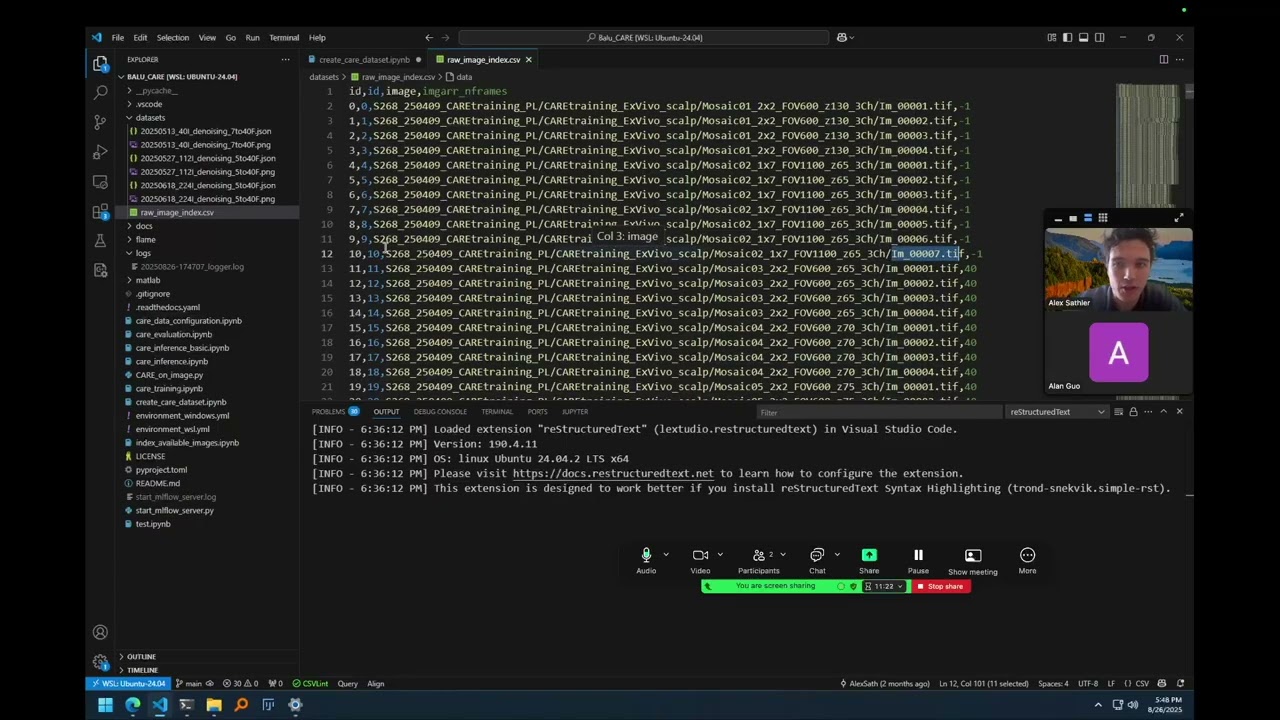 FLAME-CARE Tutorial - Dataset Management