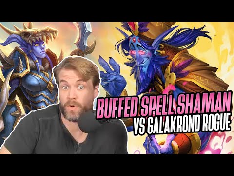 (Hearthstone) Buffed Spell Shaman VS Galakrond Rogue