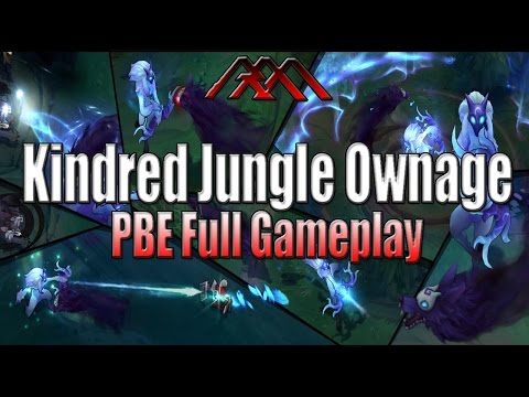 Kindred Jungle Ownage - PBE Full Gameplay - League of Legends