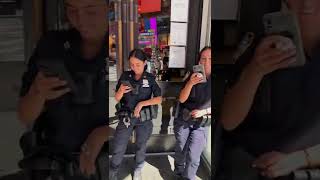 Mrs officer! 👮‍♀️😳 #vtyellow #nypd #timessquare