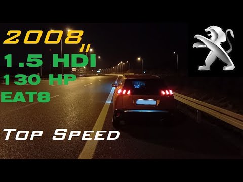 PEUGEOT 2008 II (2020) 1.5  BlueHDI (130 hp) Acceleration & Top Speed