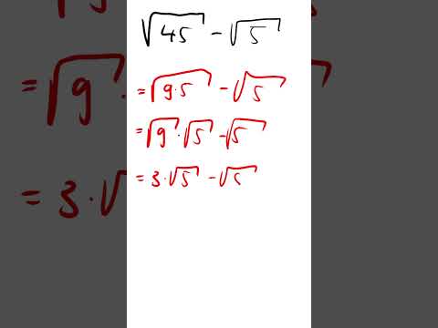 Simplifying expressions with roots - explained simply #marthe #term #roots