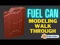 Fuel Can Modeling Walkthrough In Blender