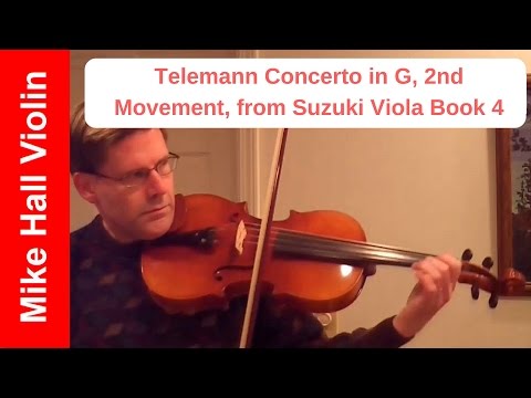 Telemann Concerto in G, 2nd movement from Suzuki Viola Book 4