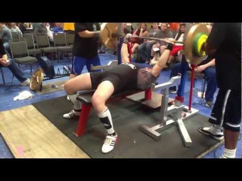 Lexington Plummer - 145 kg / 319 lb Raw Bench Press