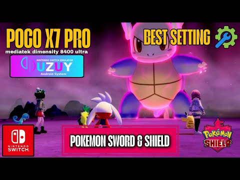 POKEMON SWORD & SHIELD [SWITCH] YUZU/UZUY EMULATOR ANDROID GAMEPLAY + SETTING [MALI GPU]