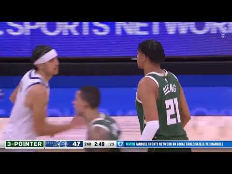 New team, new energy. Ousmane Dieng🇸🇳delivers 17 off the bench as he shines in Milwaukee. 🌟🦌