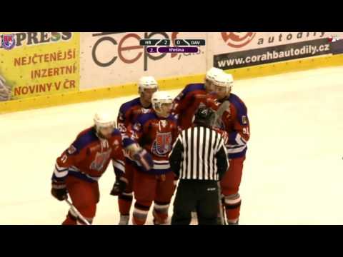 Sestřih zápasu 5. kola 2. ligy BK Havlíčkův Brod - HC David Servis České Budějovice (4:0)
