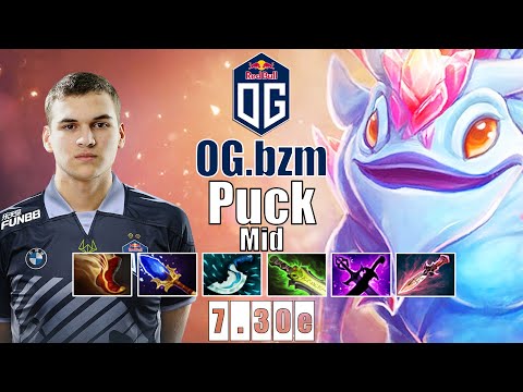 Puck Mid | OG.bzm | BZM PUCK BROKEN BUILD TO WIN MID LANE | 7.30e Gameplay Highlights