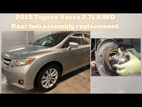 How to replace wheel bearing assembly on Toyota Venza  2009-2015