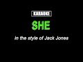 KARAOKE SHE JACK JONES