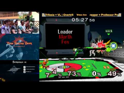 DDD - Overtriforce + Trif Vs. reaper + Professor Pro - Winners Semis - Melee Doubles