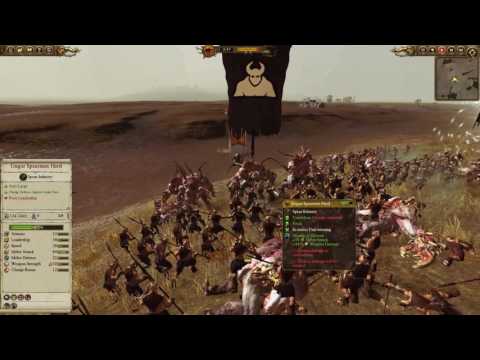 Total War Warhammer Mechanics - Beastmen Spells - Mantle of Ghorok for Spearmen