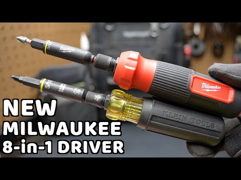 NEW Milwaukee 8-in-1 Multi-Bit Nut Driver vs Klein Tools 11-in-1 Impact Rated Screwdriver