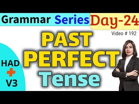 Past Perfect Tense In Hindi | Had+V3 | English Tense | EC Day24 Video