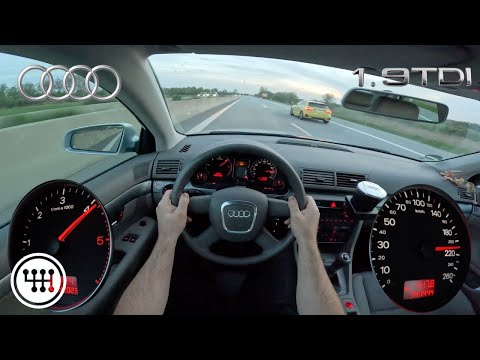 2005 Audi A4 B7 8E 1.9TDI Top Speed Drive on the GERMAN AUTOBAHN