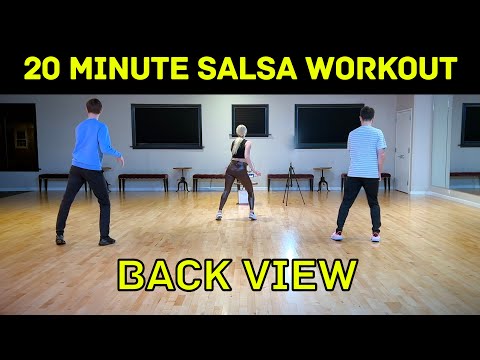 New Easy to Follow 20 Minute Salsa Dance Workout Back View