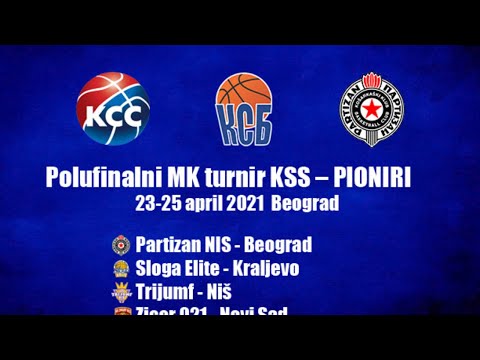 23.04.2021 Pioniri polufin. turnir Partizan NIS - Zicer 021 uzivo HD prenos