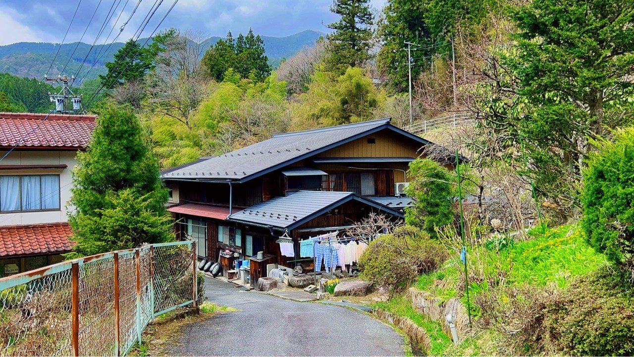 Beautiful Nature With Rural Life - Walking Tour Japanese Countryside Village 4K