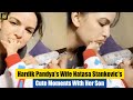 Hardik Pandya S Wife NATASA STANKOVIC Plays With Her BABY BOY Speaks To Him In SERBIAN