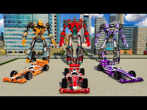 Formula Car Robot City Battle 2019