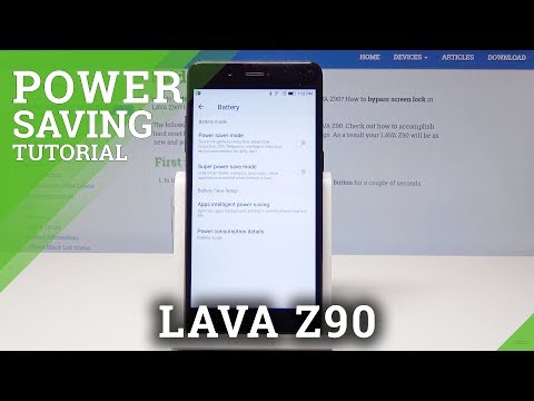 Power Saving Mode in LAVA Z90 - Battery Settings