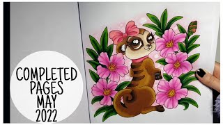 Adult Colouring | COMPLETED PAGES | May 2022