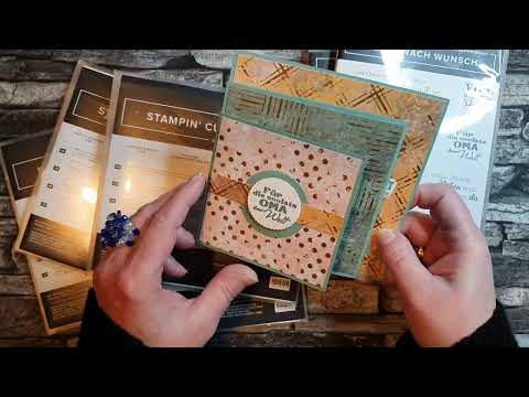 Fun Fold Karte im Zieharmonikastil mit Produkten von Stampin Up, toller Effekt beim Aufstellen