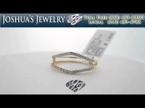 Ladies Diamond Ring Enhancer Guard Wrap Jacket 14K Gold 0.25 cts. GD-46728