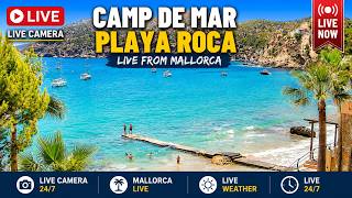 🌞 Mallorca Webcam Camp de Mar / Playa Roca | 4K UHD | 24/7 #beach  #Mallorca #Balearics #CampdeMar