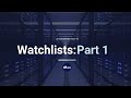 JD Edwards How-To: Watchlists Part 1 (2019)