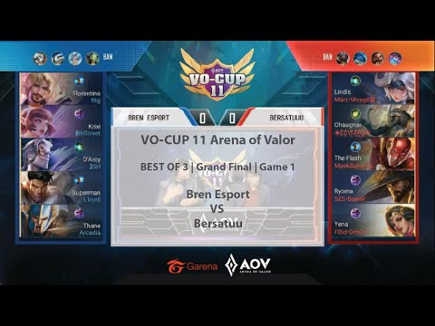 I VO CUP 11 AOV I Bren Esport vs Bersatuu I Grand Final - Game 1