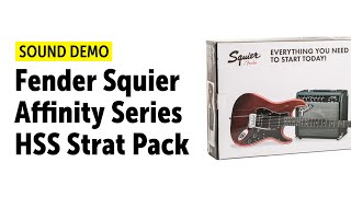 Video thumbnail for Fender Squier Affinity Series HSS Strat Pack Sound Demo (no talking) by Guitar Bonedo
