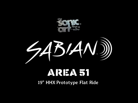 New in Store Sabian Area 51 19" HHX Flat Ride Prototype