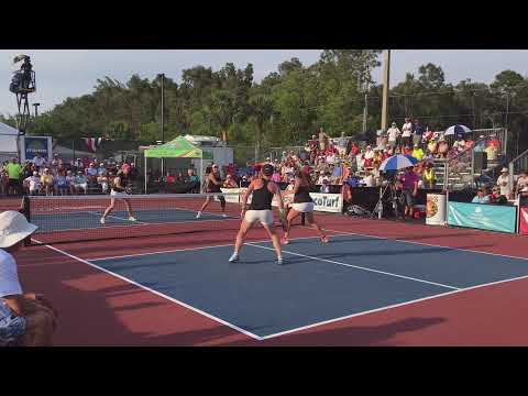 Final Point - Women's Doubles Pro Gold Medal Match at US Open Pickleball Championships 2016