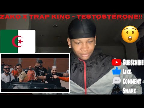 Algerian Rap Reaction ZAKO Feat. TRAP KING - Testostérone (Clip Officiel) Prod by Shirazi beats