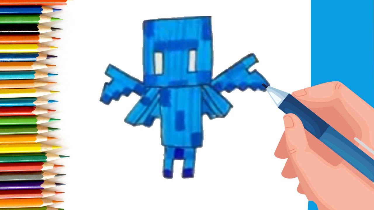 How to draw minecraft allay for Kids