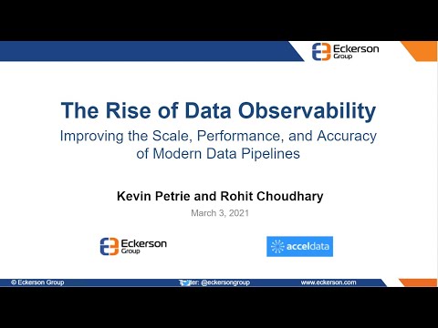 The Rise of Data Observability: Improving the Scale, Performance & Accuracy of Modern Data Pipelines
