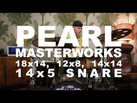 Pearl Masterworks Studio Recipe 18, 12, 14 + 14 Snare