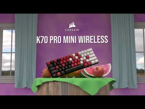 Klaviatūra mechaninė K70 CHERRY MX Raudona 137733 video