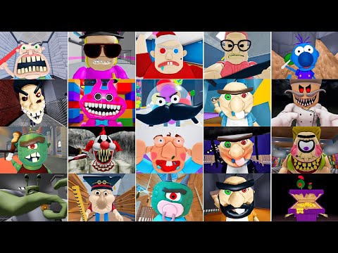EPIC SCHOOL ESCAPE, BARRA GRANDMA, POLICE GIRL, TEAM SCHOOL, STINKY POLICE, ROBLOX JUMPSCARE'S