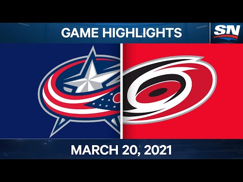 NHL Game Highlights | Blue Jackets vs. Hurricanes – Mar. 20, 2021