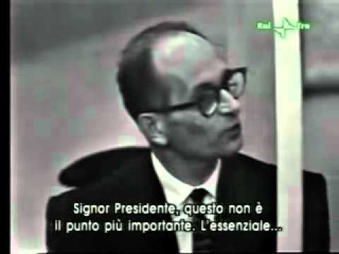 Eichmann al processo in Israele riprese dal dibattimento