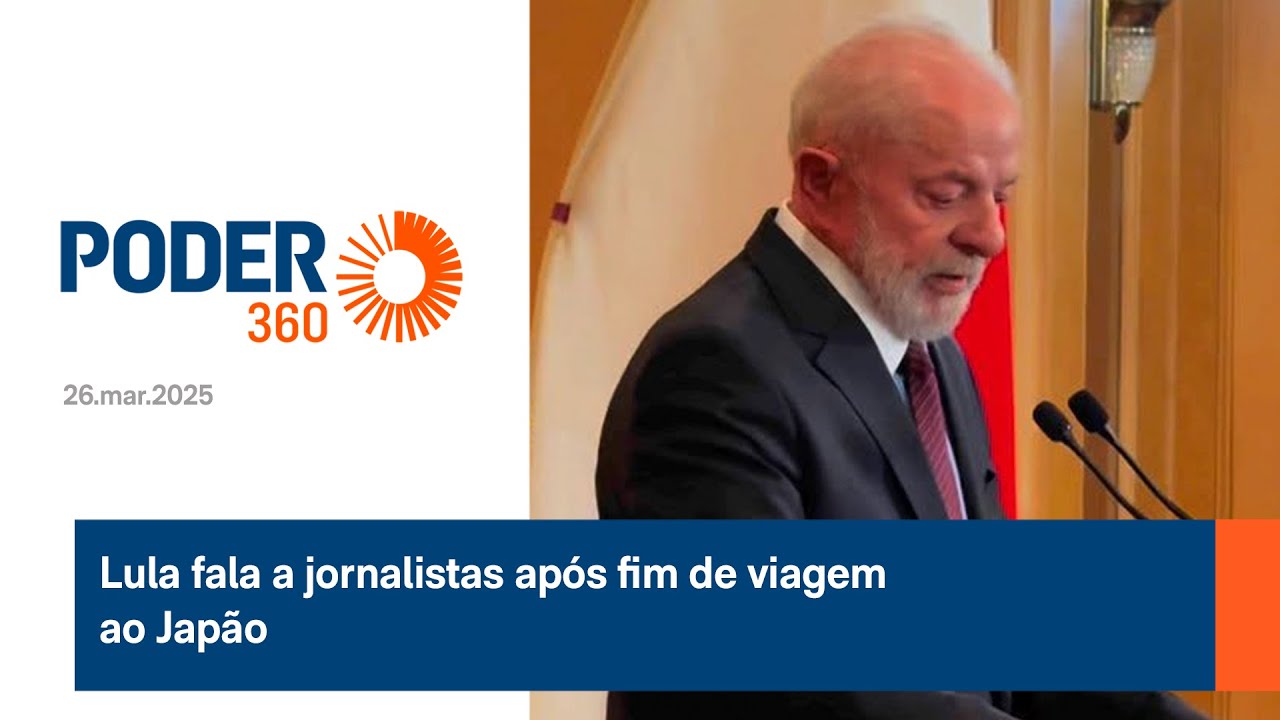 Lula fala a jornalistas após fim de viagem ao Japão