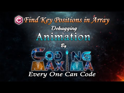 Cpp Find Key Positions In Array Cpp Programming 1080p Hd Coding Maxima Coding Animations