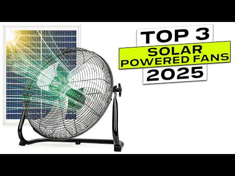 I 3 MIGLIORI ventilatori ad energia solare del 2025