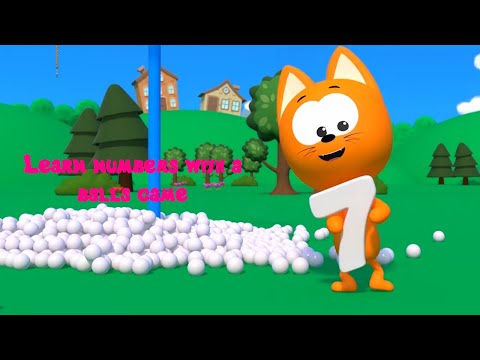 Meow meow Kitty Games  - Learn numbers with a balls game - learning to count